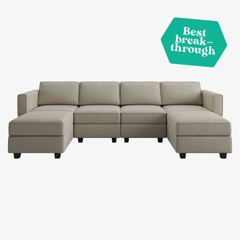 Belffin Modular Sectional Sofa with Reversible Chaises