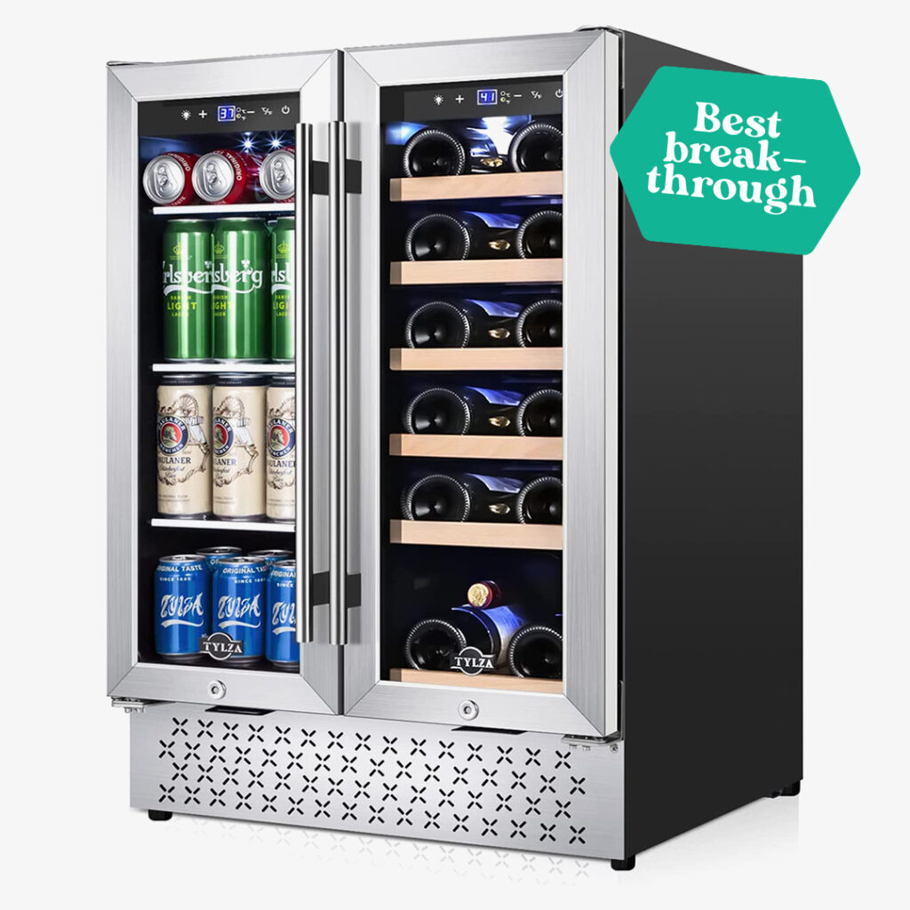 best breakthrough Tylza Wine and Beverage Refrigerator 24 Inch Dual Zone
