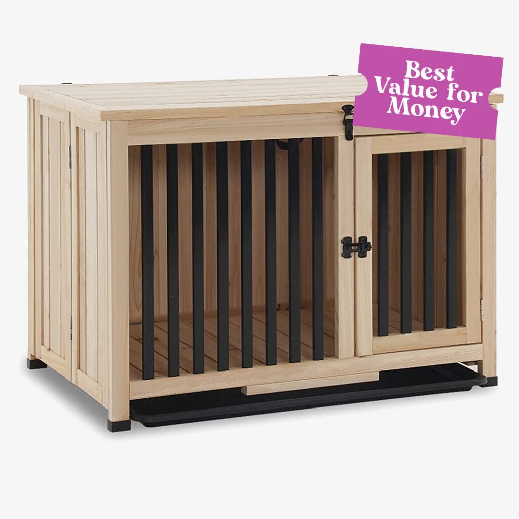 fable dog crate: mcombo wooden furniture end table 