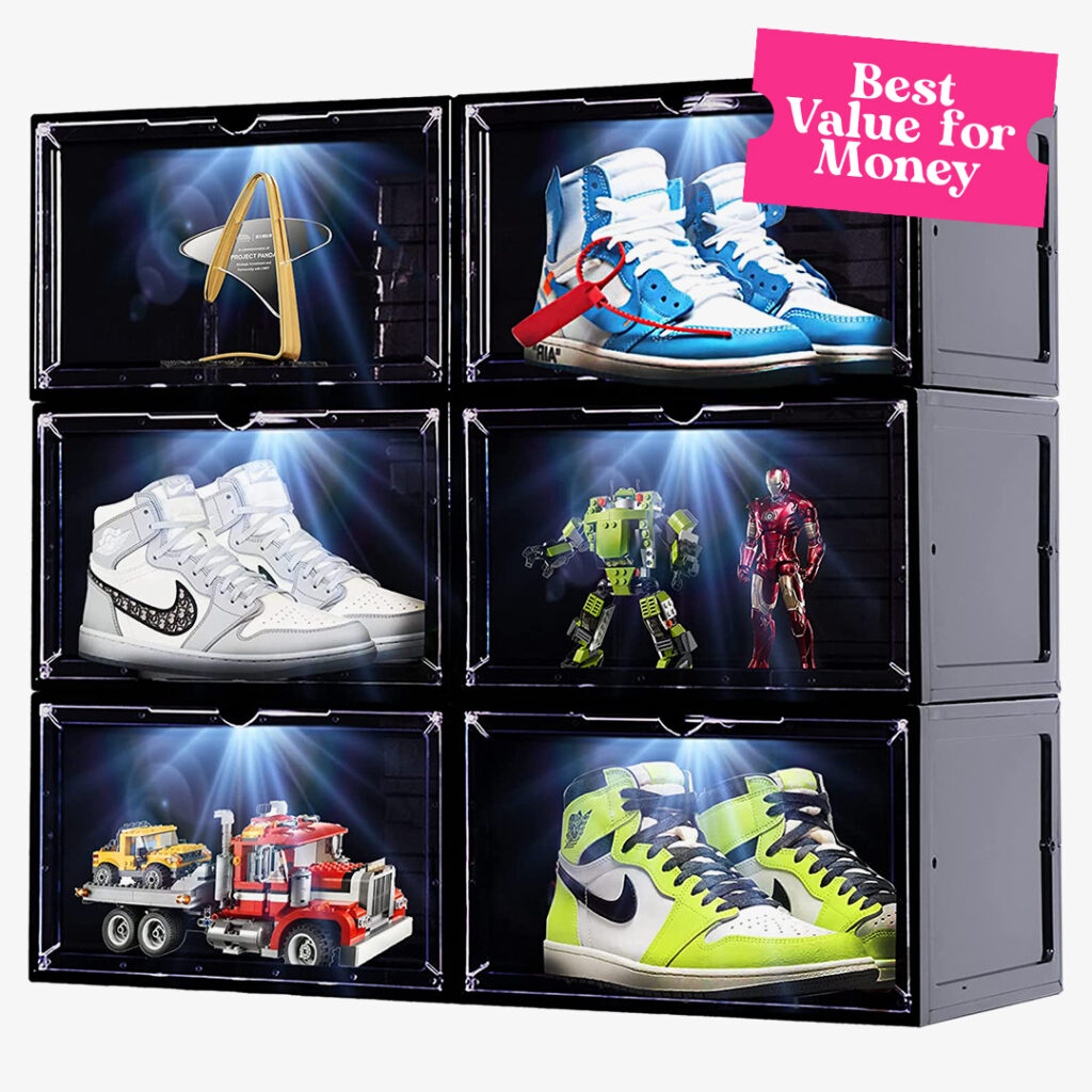 shoe display ideas: sinuolin shoe box container