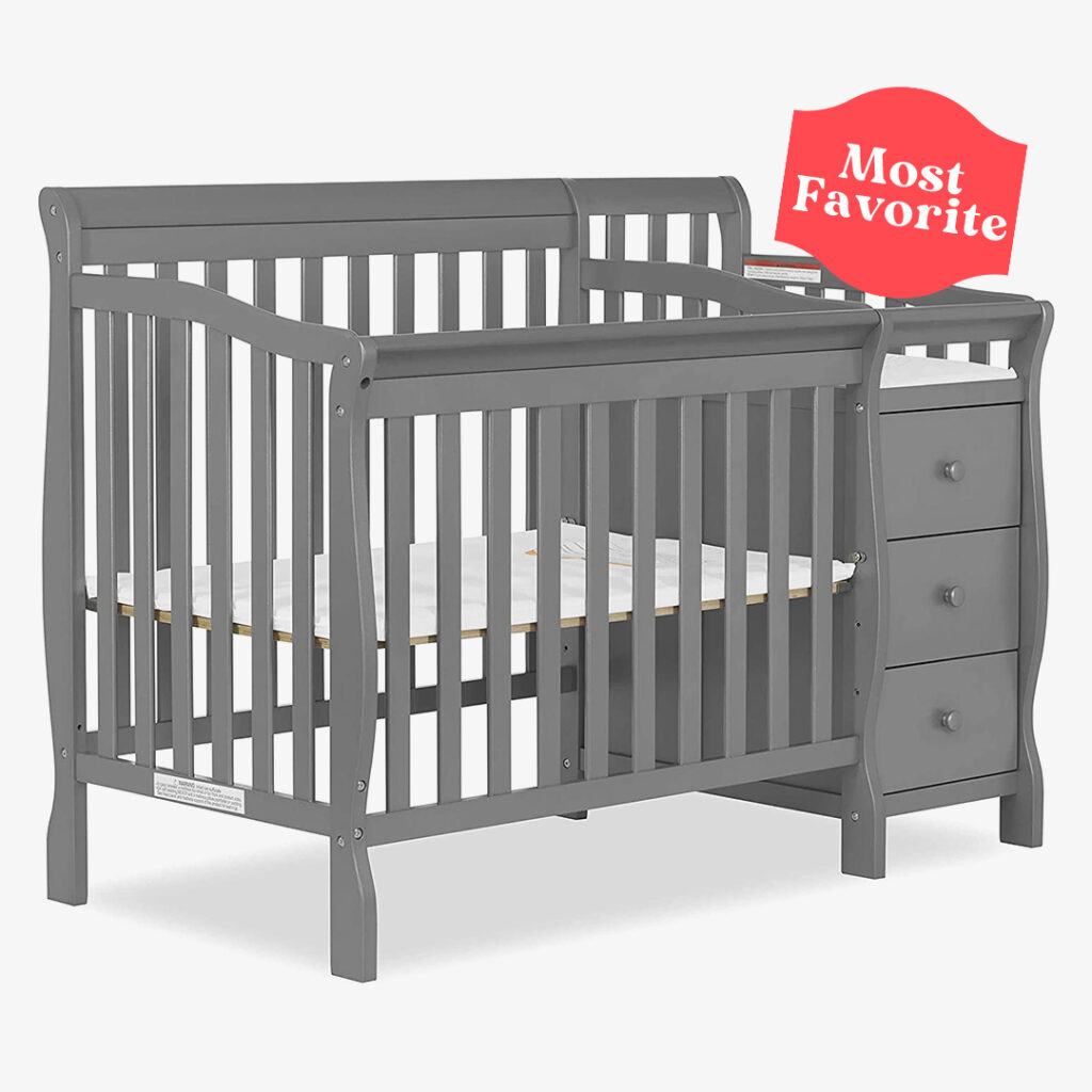 Dream On Me Jayden 4-in-1 Mini Convertible Crib And Changer