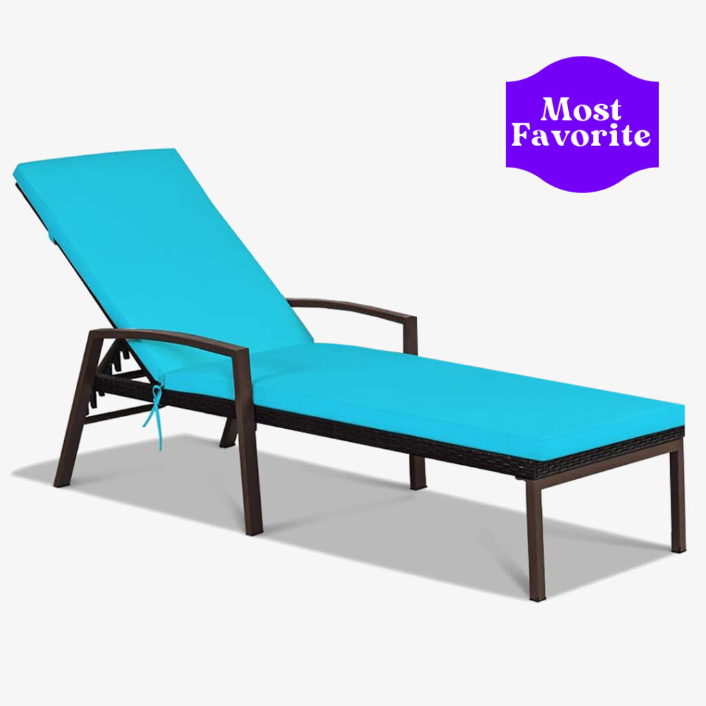 most favorite Tangkula 2 PCS Patio Rattan Chaise Lounge Chair