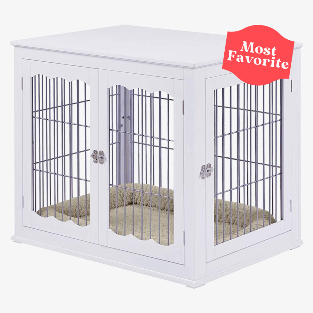 most favorite unipaws Furniture Style Dog Crate End Table with Cushion