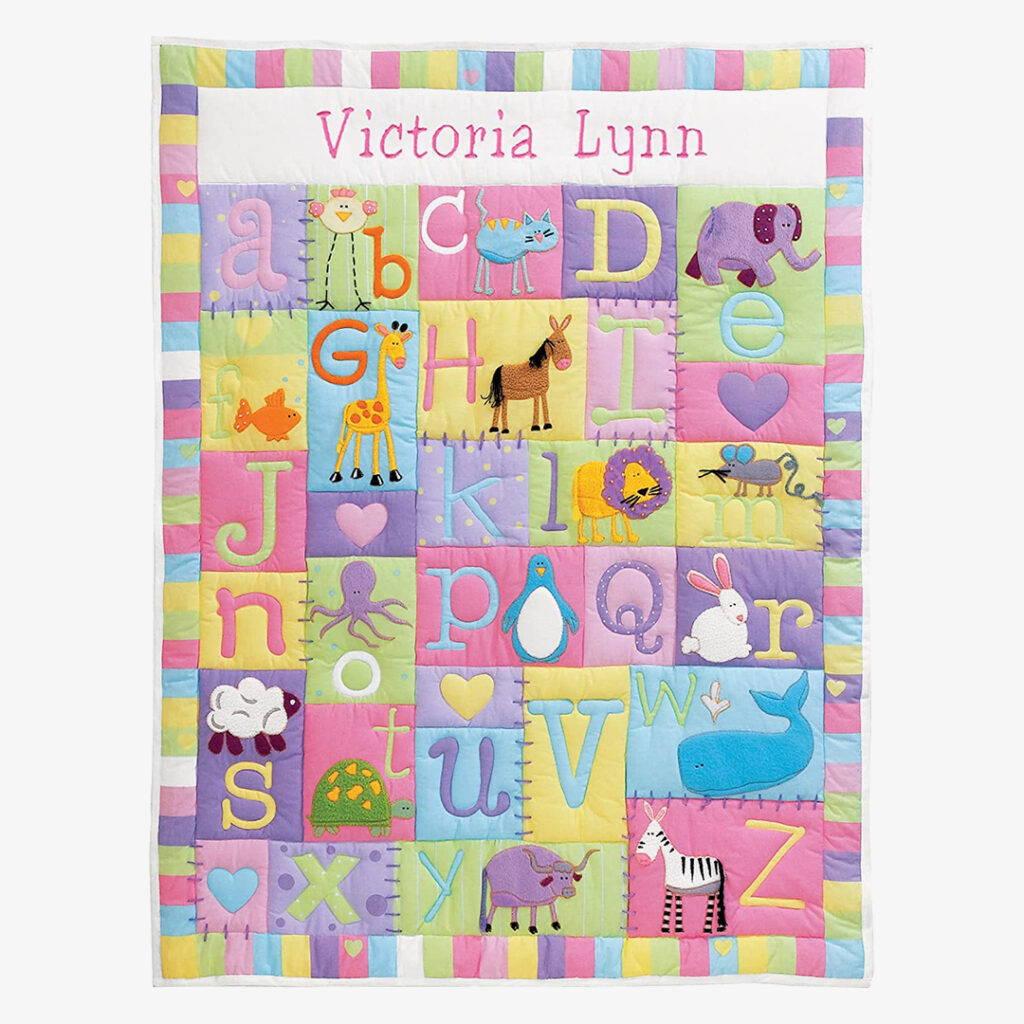 baby shower gift ideas: lets make memories quilt