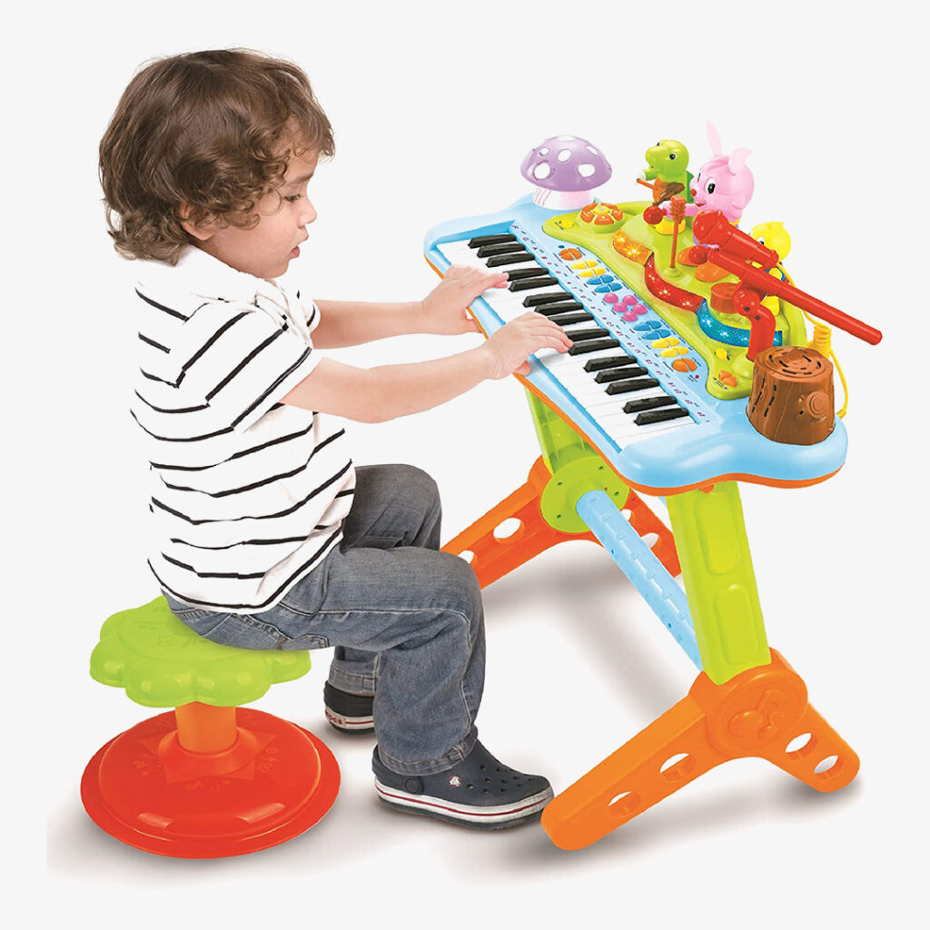 gifts for 3-year-old boy: prextex kids piano