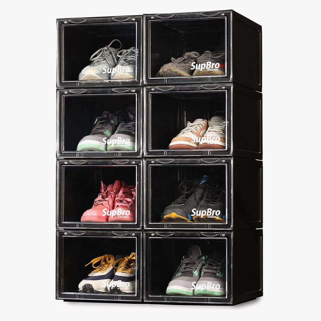 shoe display ideas: supbro collection crate