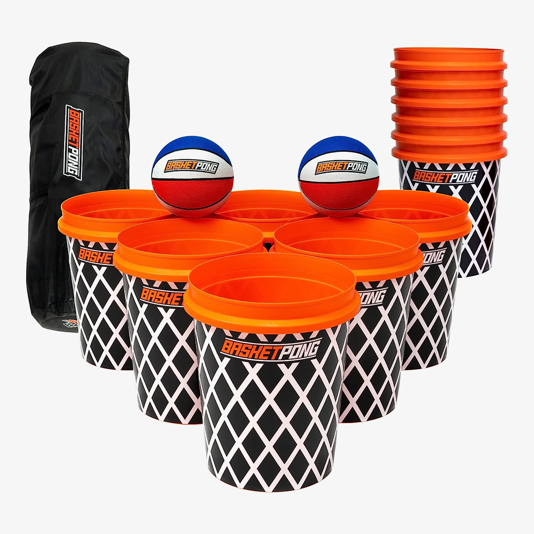 BasketPong™ Giant Yard Pong X Basket Ball Game
