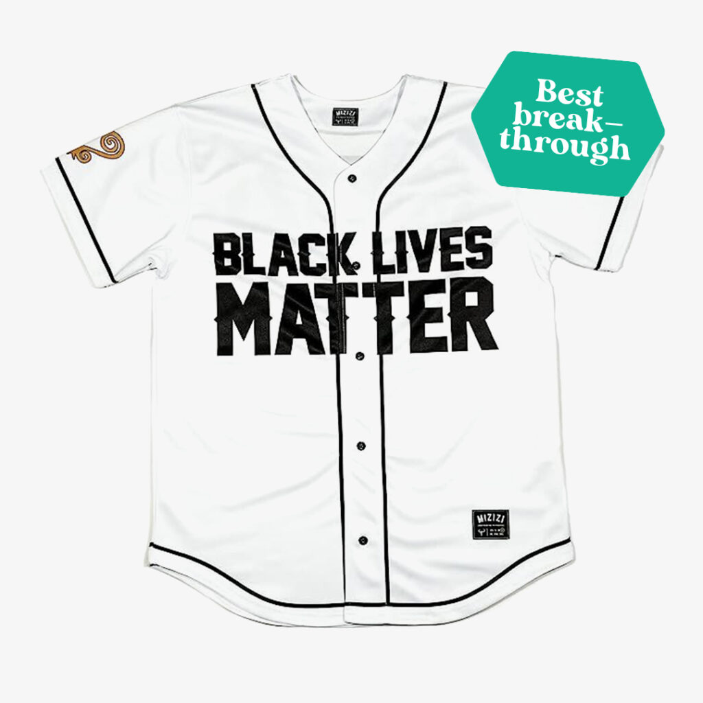 baseball game outfit ideas: Black Lives Matter Baseball Jersey
