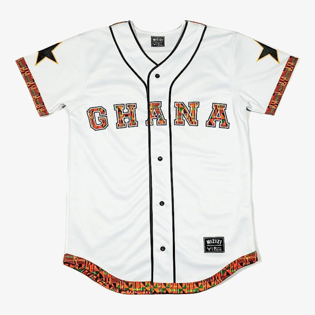 baseball game outfit ideas: Ghana Baseball Jersey
