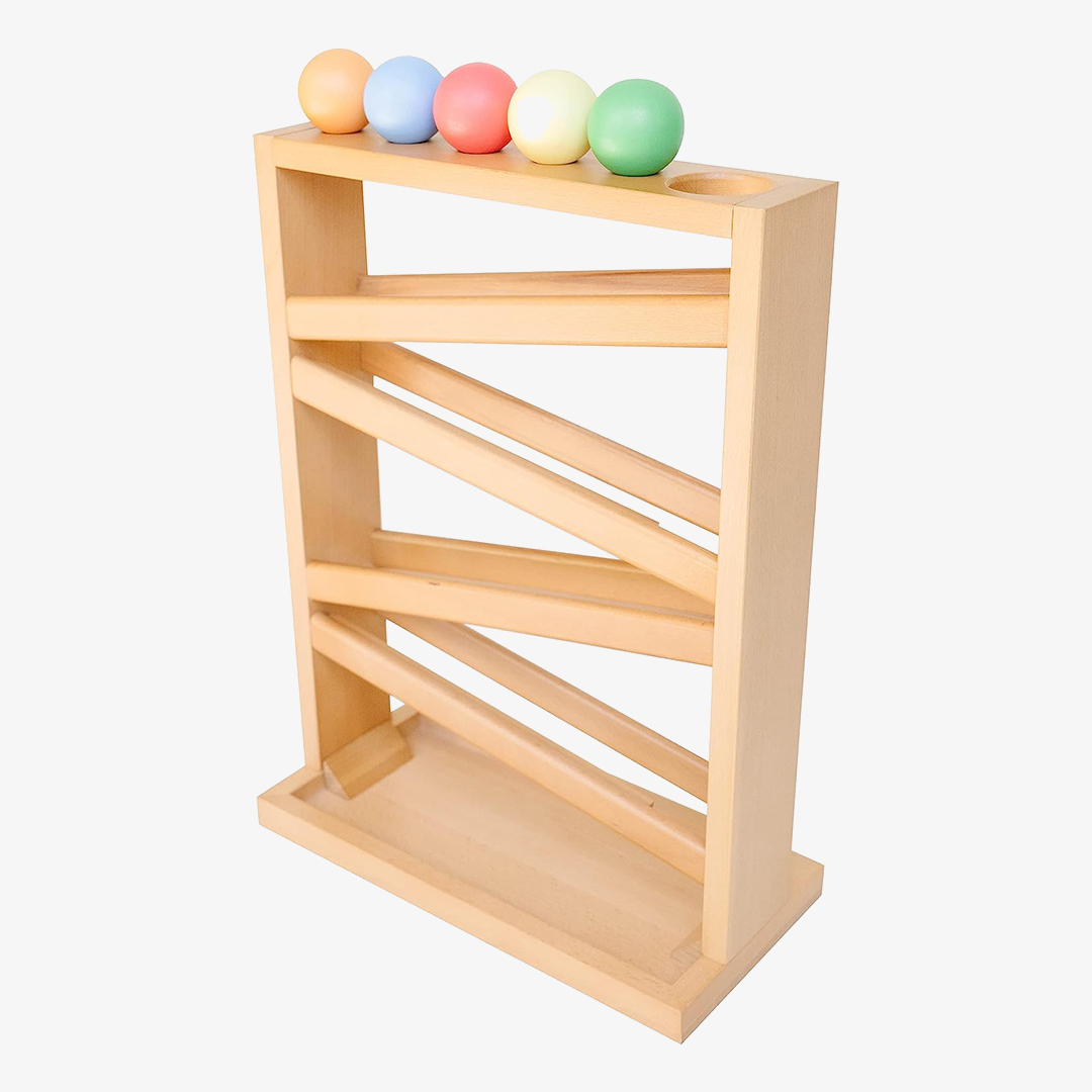 Montessori Ball Tracker Wooden Ball Drop