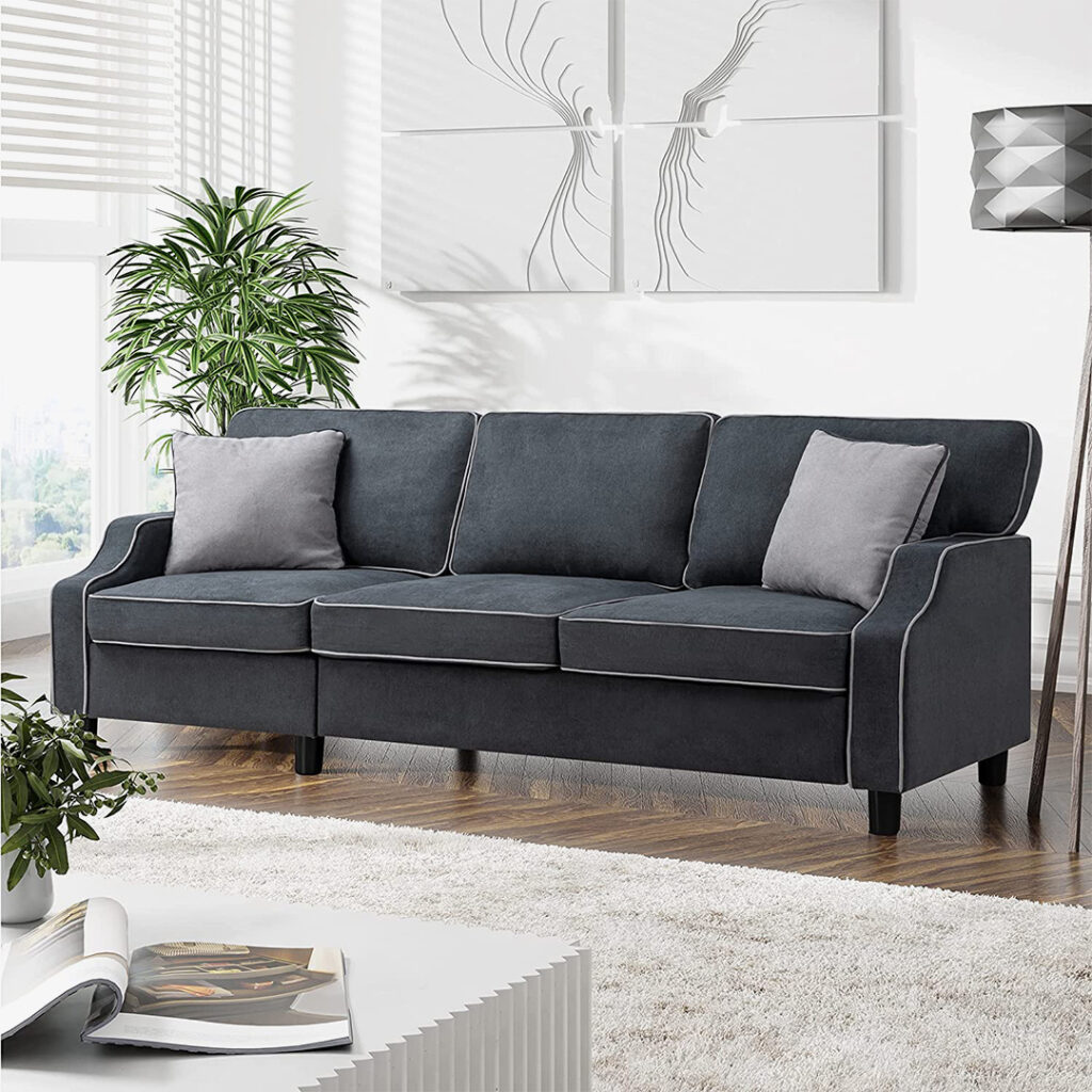 Couch under 500 USD: Shintenchi Modern Fabric Couch
