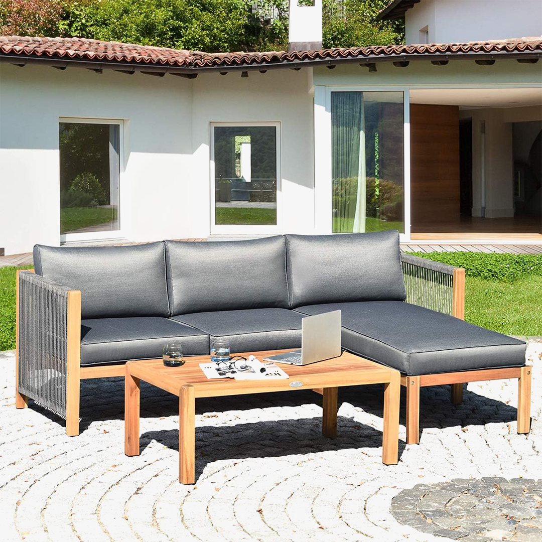 Tangkula L Shape Outdoor Furniture