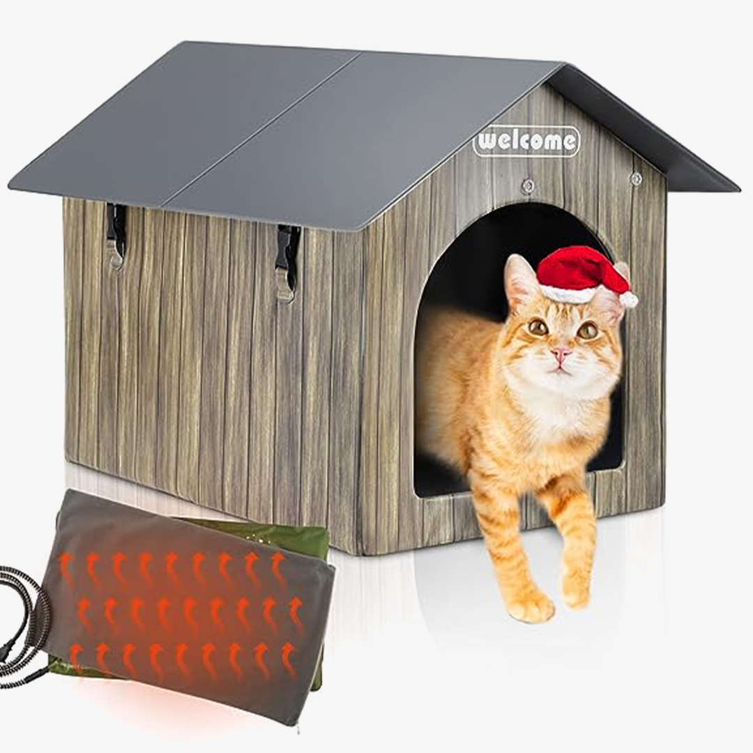 Heated Cat House - extra large outdoor cat house