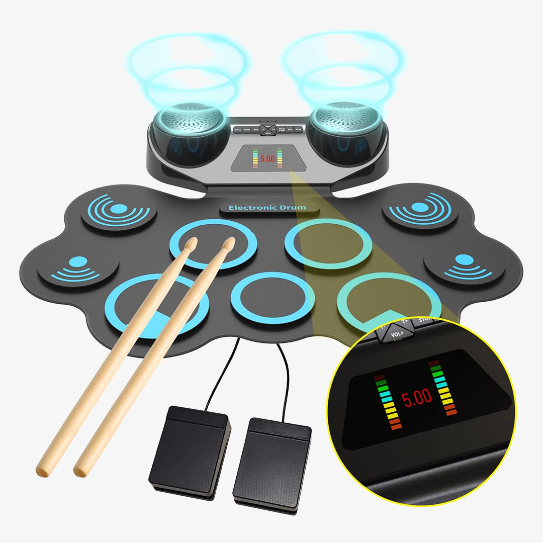 KONIX 9 Pads Electronic Drum Set - best electronic drum set under 1000