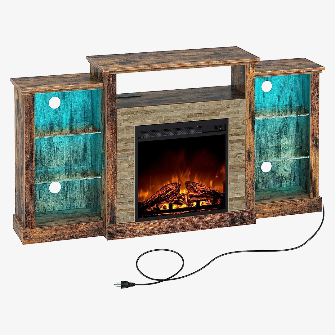 Rolanstar Fireplace TV Stand - small entertainment center
