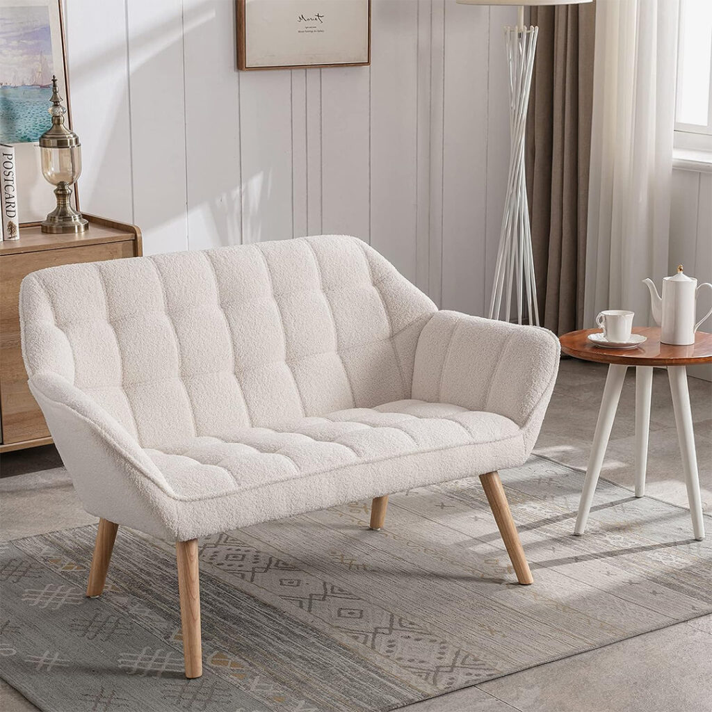 ZH4YOU 48 Small Loveseat for Small Spaces