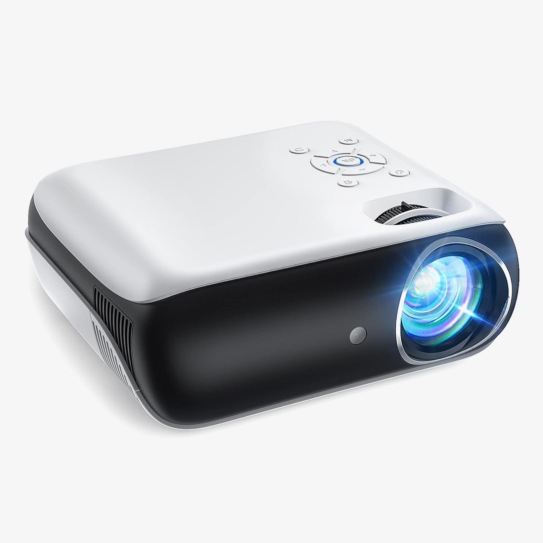 HAPPRUN Projector Native 1080P Bluetooth Projector with 100 Screen